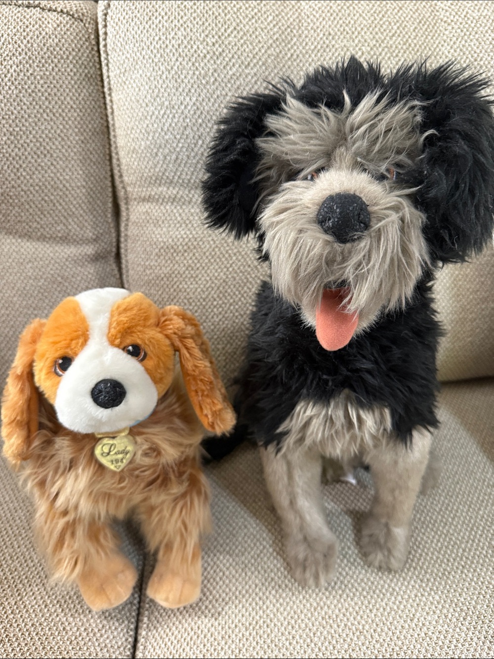 Disney Lady and the Tramp Plush from the Live Action Movie